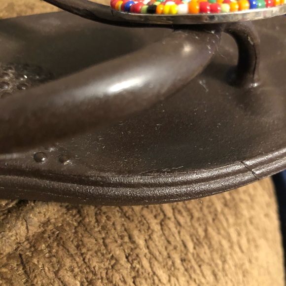 OKASHABEEI flip flops OKAb Bead Embellished Size M - Picture 6 of 8